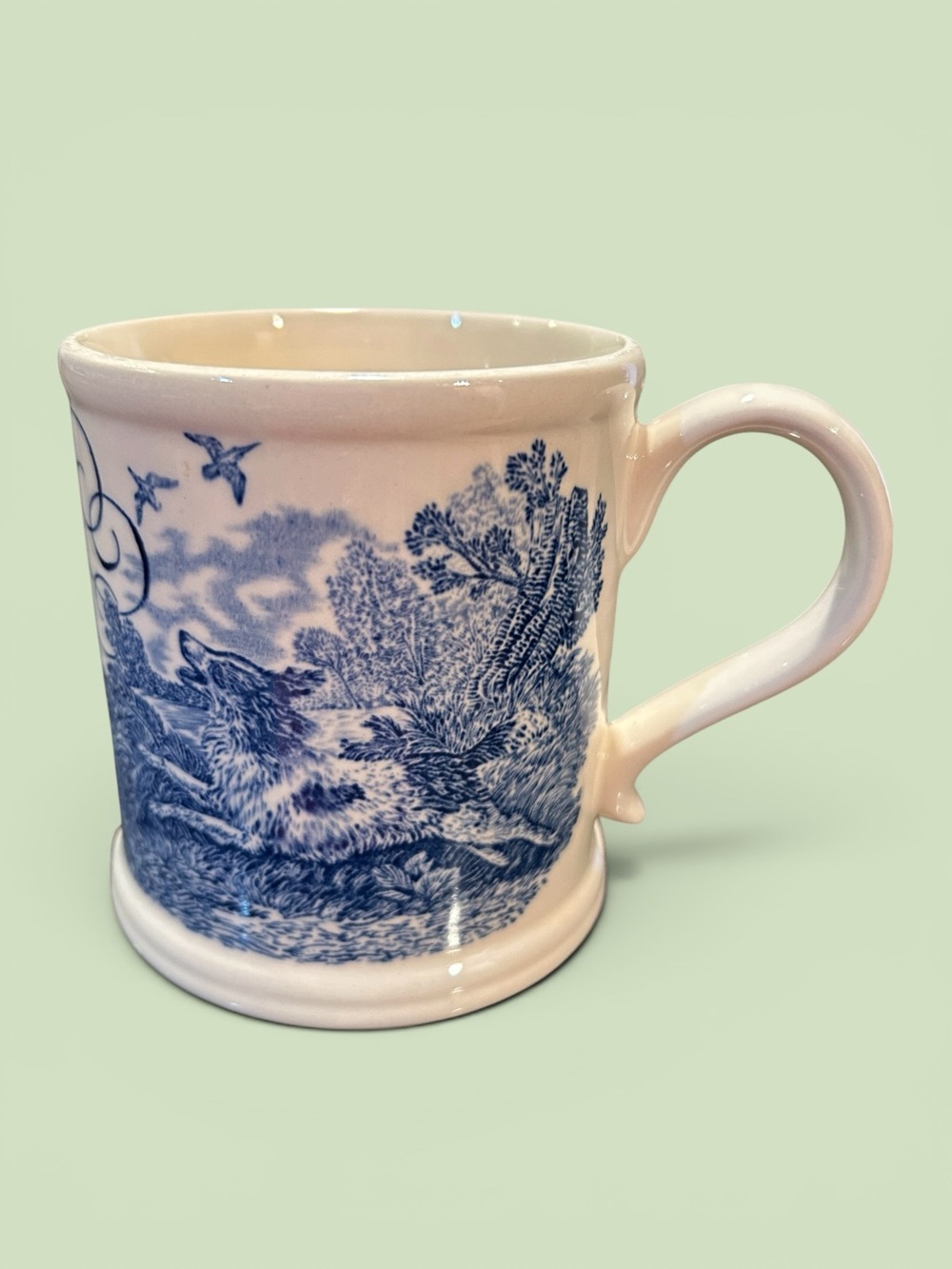 Crabtree & Evelyn 1991 Blue/White Annual Collectible Mug - Pre-Owned No Box